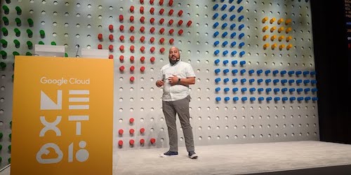 Sandeep at Google Cloud Next 2018